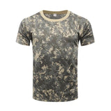 Tactics Style T Shirt for Men Summer Camouflage T-shirt Military Outdoor Sports Short Sleeve