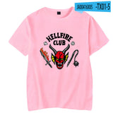 Hellfire Club Shirt Summer Menswear Pullover Short Sleeve T-shirt