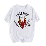 Stranger Things Hellfire Club T Shirt Fashion Loose T-shirt Short Sleeve