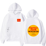 Cactus Jack McDonalds Hoodie Printed Hoodie Hip Hop Men and Women Couple Sweater