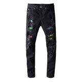 Amiri Jeans Casual Hip Hop Splash-Ink Painted Jeans Men #648