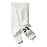 Kanye West Sunday Service Pant Revenge Embroidered Autumn and Winter Hip Hop Ankle-Tied Long Pants