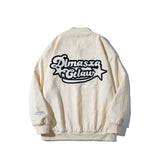 Baby Blue Varsity Jacket Retro Hip Hop Baseball Uniform Jacket Men and Women