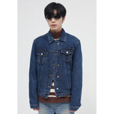 Paisley Denim Jacket Men's Autumn and Winter Loose Jacket Denim Jacket