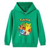 Children Pokemon Pikachu Hoodie Spring and Autumn Cotton Hooded Sweater