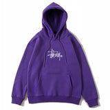 Stussy Hoodie Men's Simple Letters Embroidered Hoodie