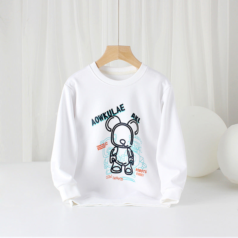 Children Boy Hoodie Spring and Autumn Sweater Cartoon Men
