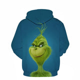 Grinch Hoodie 3D Printing Stylish Casual Hoodie