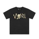Asap Yams T Shirt Halloween Skull Bone Print Loose Short Sleeve T-Shirt