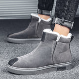 Men's Martin Boots Autumn and Winter Snow Boots Sneakers Men's Sneakers Black