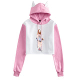 Friends Joey Hoodie Autumn and Winter Ear Hooded Sweater for Women