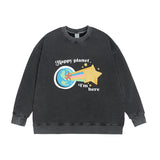 Preppy Aesthetic Sweatshirt Men's Clothing Autumn Casual round Neck Sweater Men's