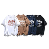 Men T Shitrs Summer Men's Printed round Neck T-shirt Casual Short Sleeve