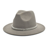 Mens Kentucky Derby Hats Spring and Autumn Men's Outdoor Fedora Hat Panama Felt Hat