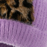 Women Winter Hats Winter Women's Wool Hat Solid Color Plush Ears Knitted Hat