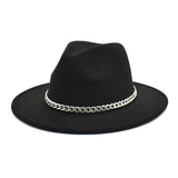 Mens Kentucky Derby Hats Spring and Autumn Men's Outdoor Fedora Hat Panama Felt Hat