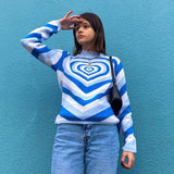 Preppy Aesthetic Sweater Warm and Loose Leisure Pullover Long Sleeve Sweater