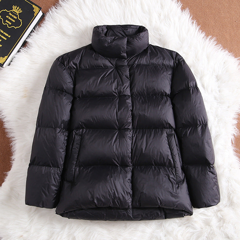 Women Winter Coats Puffer Jacket Down Coat Fall/Winter Down Jacket Female Stand Collar White Duck Down Coat