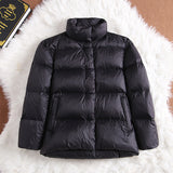 Women Winter Coats Puffer Jacket Down Coat Fall/Winter Down Jacket Female Stand Collar White Duck Down Coat