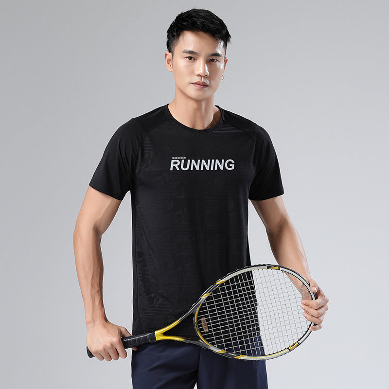 Sweat Wicking Shirt Sports Short-Sleeved T-shirt Men's Loose Large Size