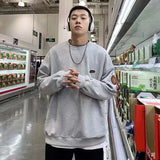 Men Sweatshirts Sweater Men's round Neck Spring and Autumn Loose Boys