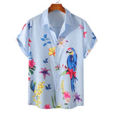 Men Hawaii Shirts Summer Men's Short Sleeve