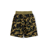 Shark Print Shorts Camouflage Shorts Men's and Women's Men's Beach Shorts Middle Pants