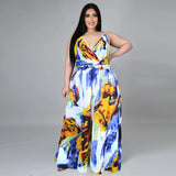 Nina Parker plus Size Dresses Sexy Strap Beach Chiffon Dress