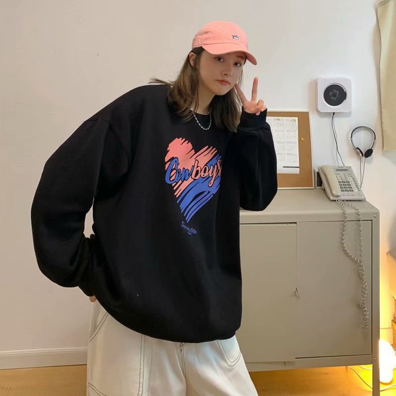 Men Sweatshirts Sweater Men's Spring and Autumn Loose Love Coat