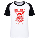 Stranger Things Hellfire Club T Shirt Printed Top Men's and Women's Short-Sleeved T-shirt