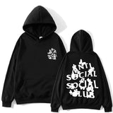 Anti Social Club Hoodie Printed Hoodie Fashion