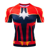 Marvel T Shirt Tight Men's Sports Fitness 3D Men's Clothing