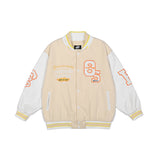 Baby Blue Varsity Jacket Letter Loose Men's Autumn Baseball Uniform Jacket