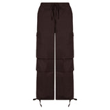 Julia Fox Low Rise Trousers Casual Low Waist Ankle Banded Pants
