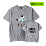 Hellfire Club Shirt Stranger Things Summer Print Pattern Casual round Neck Short Sleeves