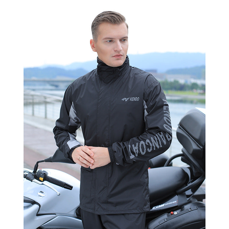 Vegeta Green Jacket Raincoat Rain Pants Suit Motorcycle Outdoor Riding Men's Lightweight Full Body Waterproof