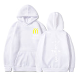 Cactus Jack McDonalds Hoodie Printed Hooded Long Sleeve Pocket Sweatshirt Sports