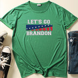 Let'S Go Brandon T Shirt Summer Printed Short Sleeve T-Shirt