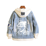 Comic Denim Jacket Anime Denim Jacket Coat