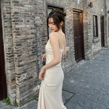 Marilyn Monroe Dress Vintage Backless Suspender Dress