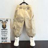Toddler Boys Pants Boys Cargo Pants Spring and Autumn Children's Autumn Clothing