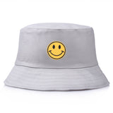 Smiley Face Cap Embroidered Fisherman Hat