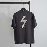 Marilyn Manson T Shirt Vintage Vintage Lightning Print Short Sleeve Loose Casual Men and Women