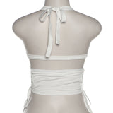 Music Festivals Rave Outfits Girls Tops Summer Women 'S Fashion Sexy Slim Back