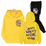 Anti Social Club Hoodie Pullover Sweater Men's Hooded Loose