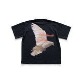 Rrr123 T Shirt Peace Dove Printed Vintage Washed Black Loose