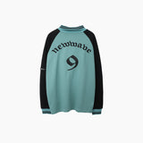 Mens Fall Outfits Oversize Vintage Basketball Sports Style Lapel Long Sleeve T-shirt for Men