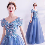Women'S Evening Dress Ball Gown Princess Quinceanera Wedding Dresses Court Formal Dress Princess Tulle Tutu Dress