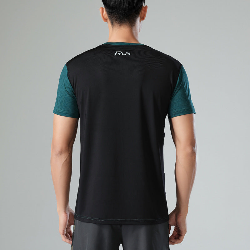 Sweat Wicking Shirt Men's Short Sleeve Fitness Clothes Quick-Drying Exercise T-shirt