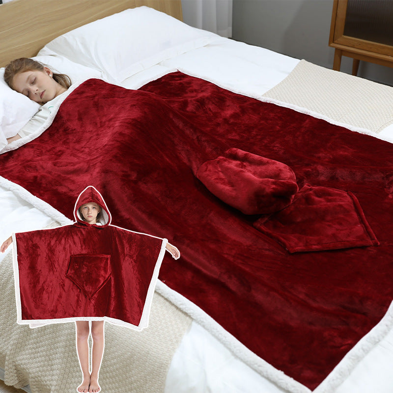 Hoodies Blankets Multifunctional Blanket Can Be Worn and Covered Lazy Blanket